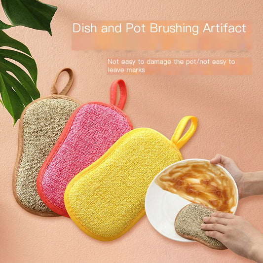 Double-sided Multifunctional Dishwashing Sponge Pad